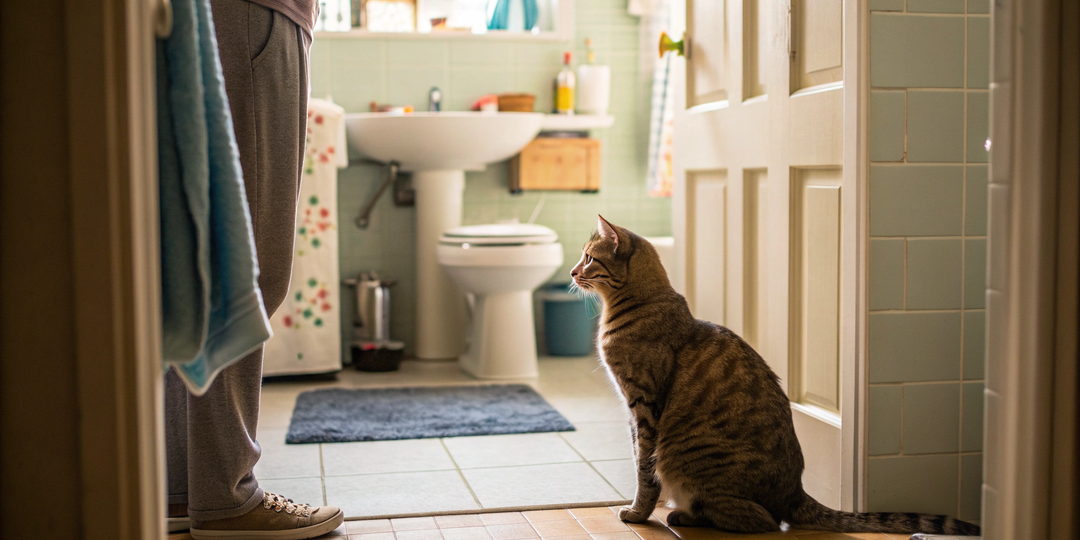 5 причин, почему кошка ходит за вами в туалет