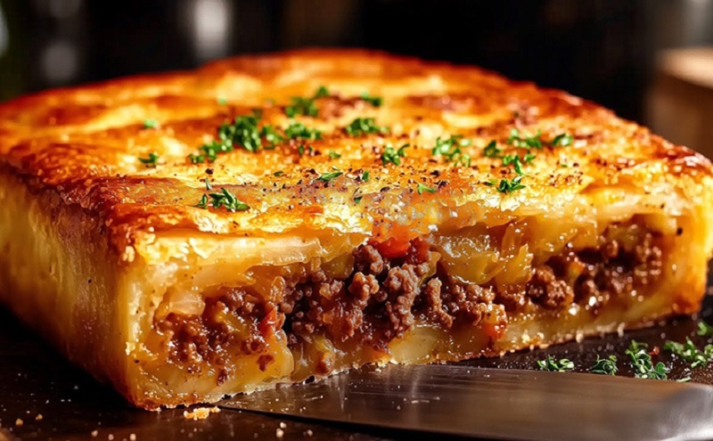 Мясной пирог на скорую руку: как сделать сытное и вкусное блюдо из простых ингредиентов