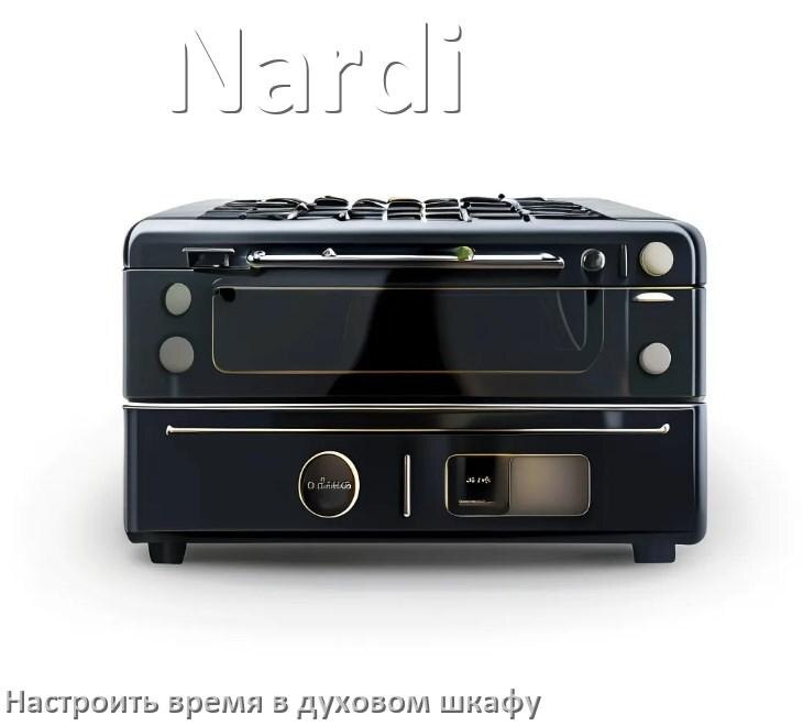 
Как в духовом шкафу Nardi настроить время и установить часы
