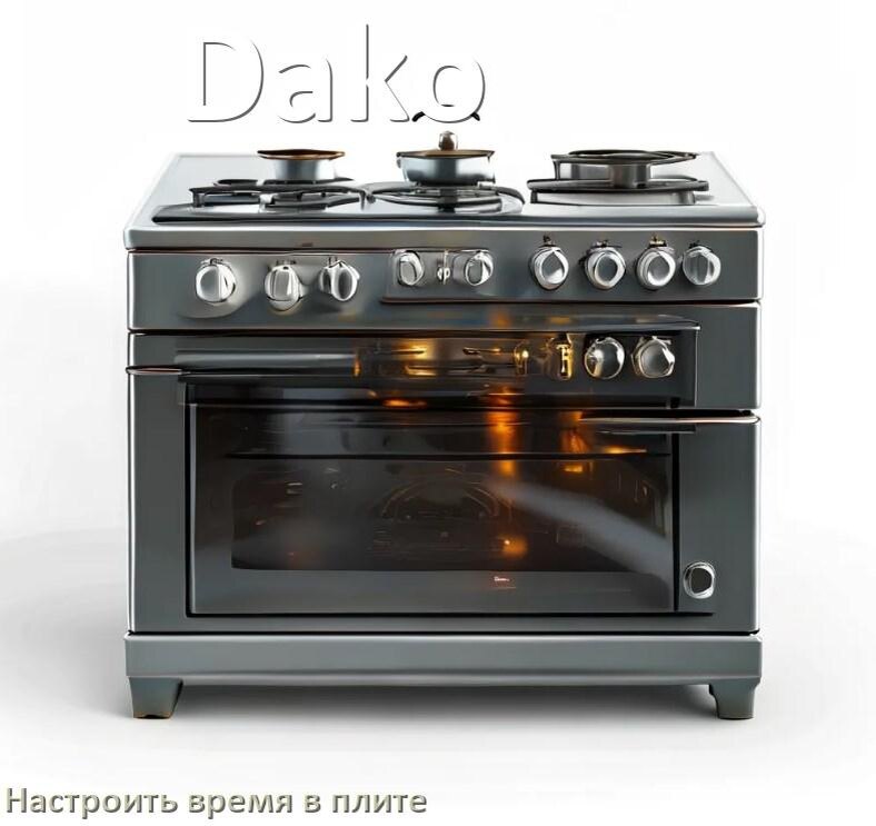 
Как на плите Dako настроить часы и установить время