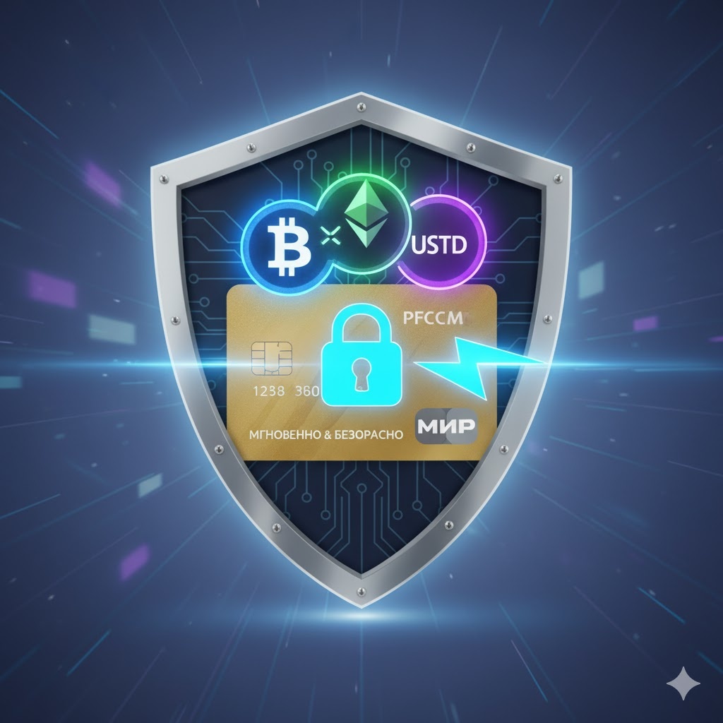 выводите криптовалюту на карты РФ