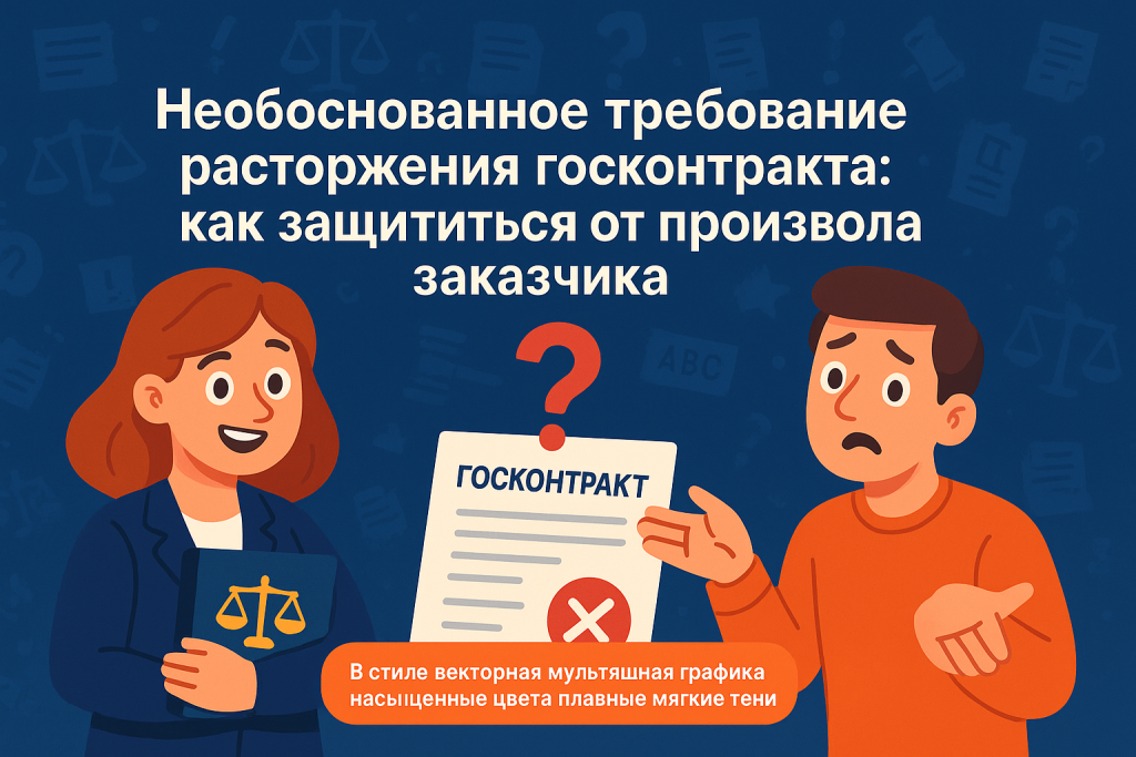    Необоснованное требование расторжения госконтракта: как защититься от произвола заказчика