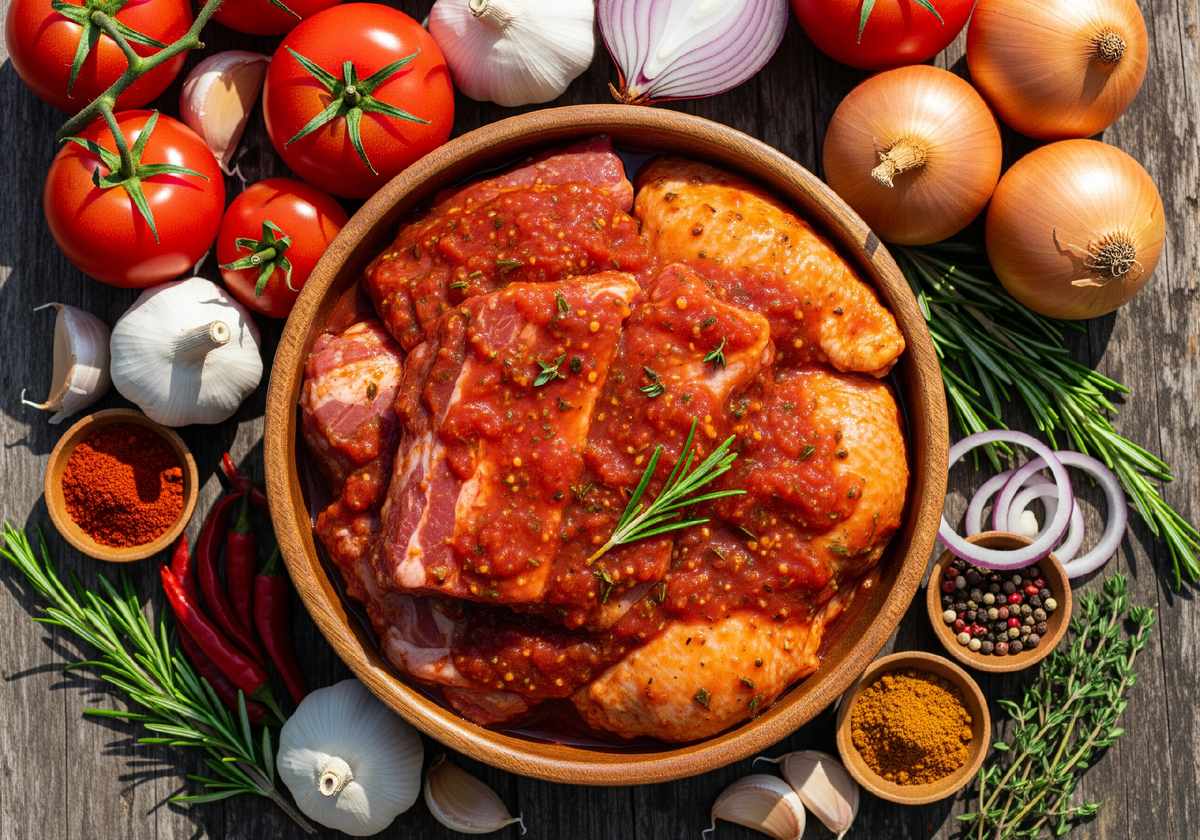 Томатный маринад для шашлыка