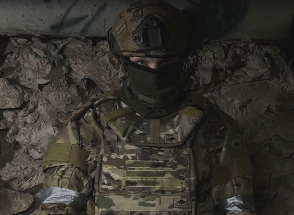    Командир штурмового отряда 1486-го мотострелкового полка армии России с позывным Ловец / Источник: Кадр из видео