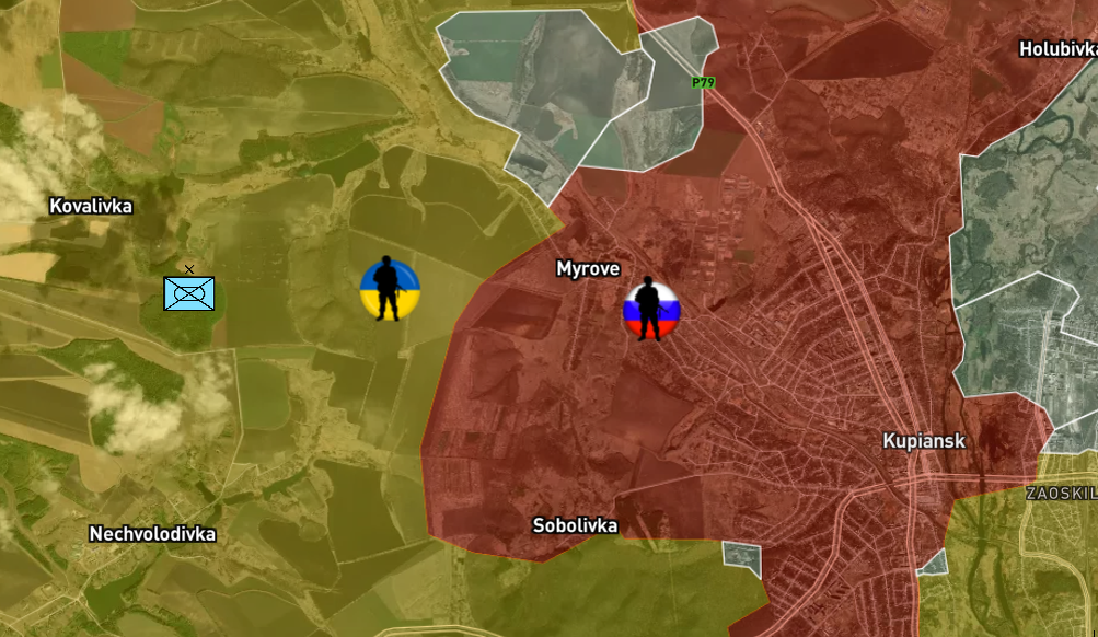 Обстановка на Купянском направлении на 11.11.2025 (https://militarysummary.com/map)