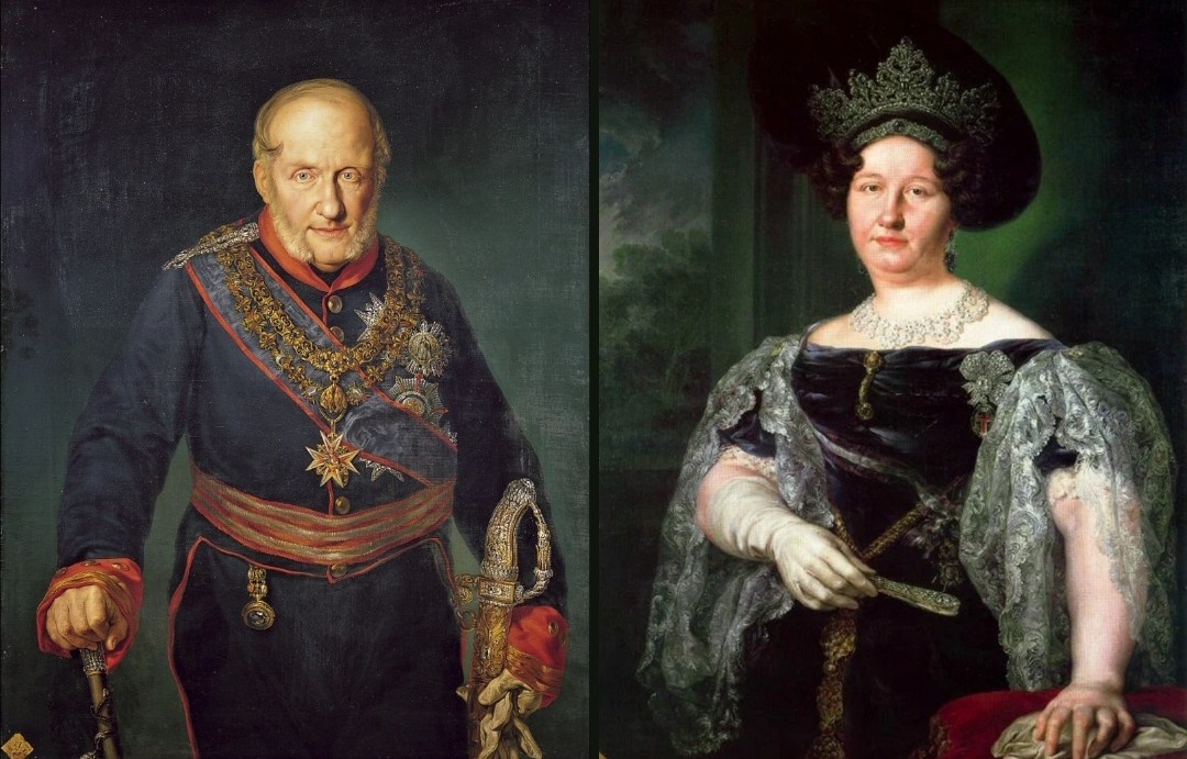 Франциск l и Мария Изабелла Испанская, коллаж автора.