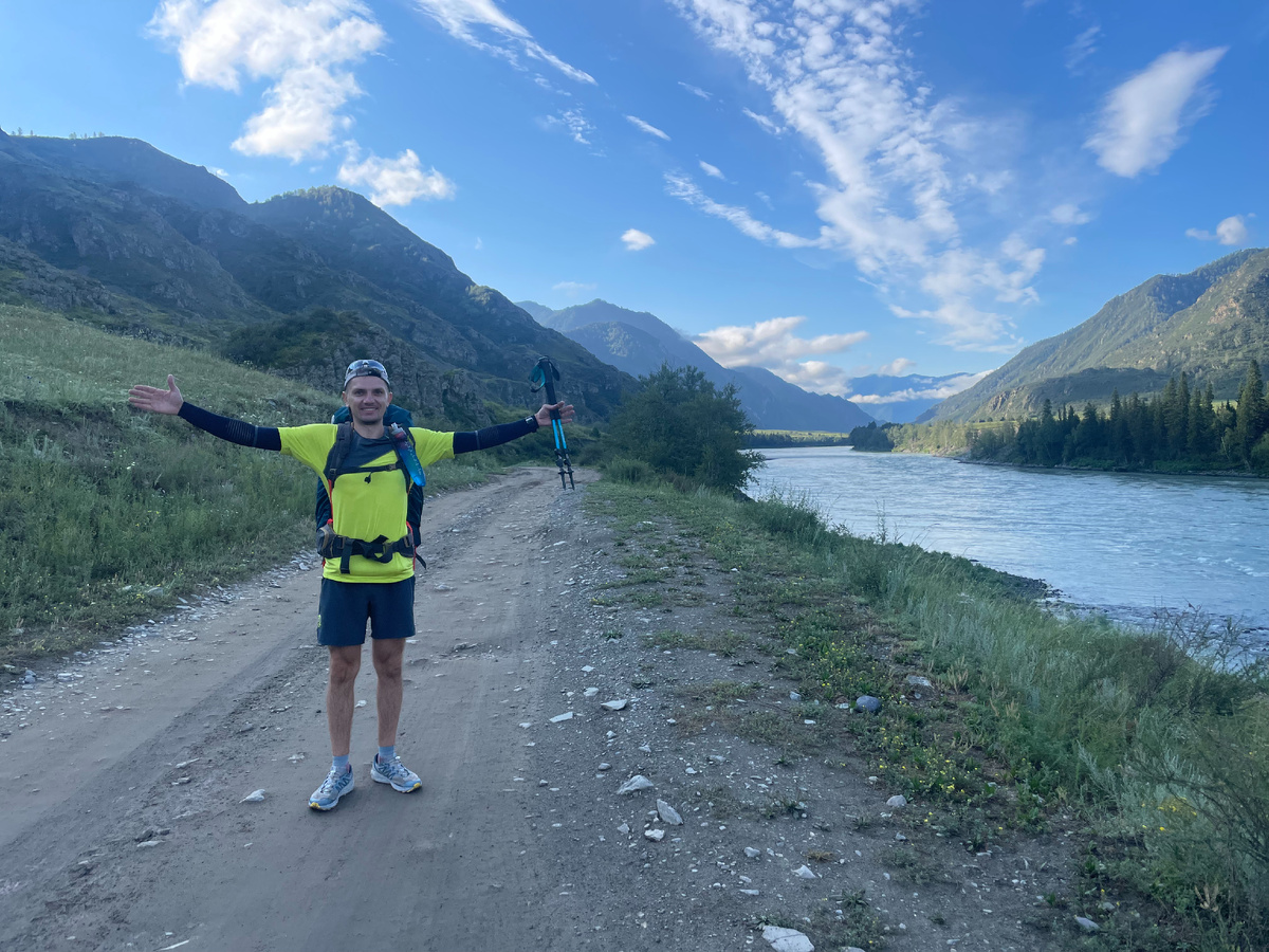 Выход на 40 км Большой Катунской тропы в районе с. Куюс