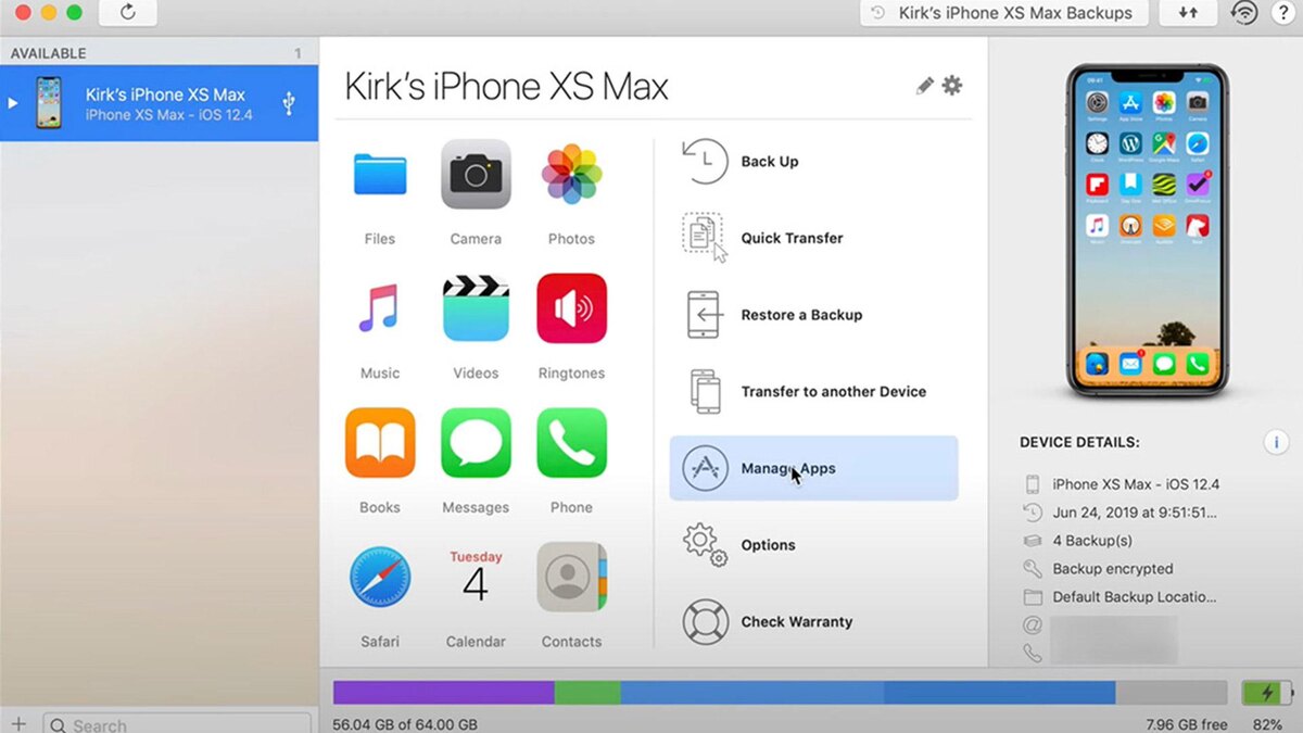    Выберите вкладку «Управление программами» iMazing / YouTube