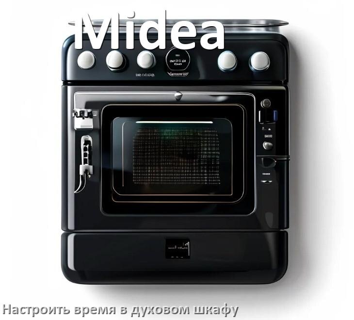 
Как в духовом шкафу Midea настроить время и установить часы