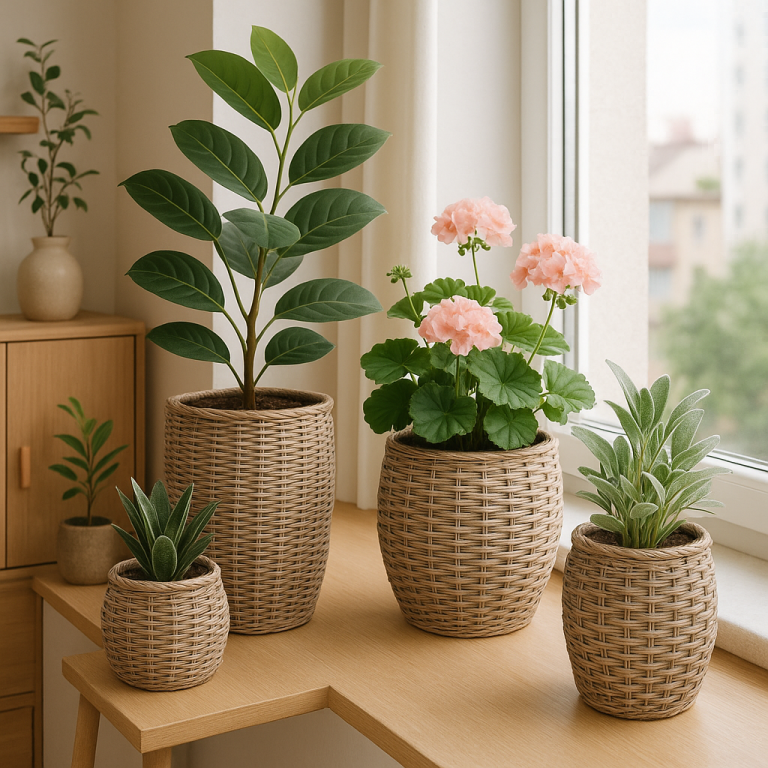    Как создать уникальные плетёные кашпо из искусственного ротанга и подчеркнуть стиль вашего интерьера Loza