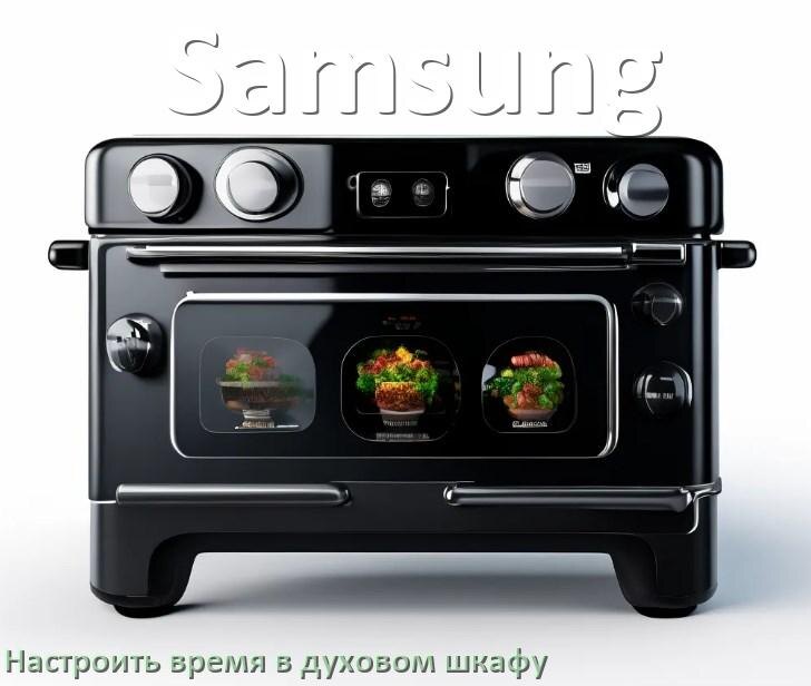
Как на духовом шкафу Samsung настроить время и установить часы
