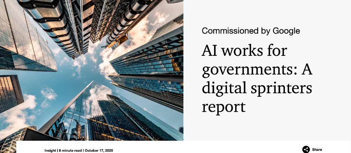 AI Works for Governments: A Digital Sprinters Report
Google, PwC
17 октября 2025 г. 