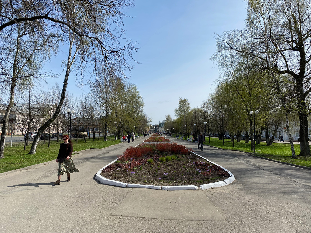 Гостинодворский бульвар в Вологде