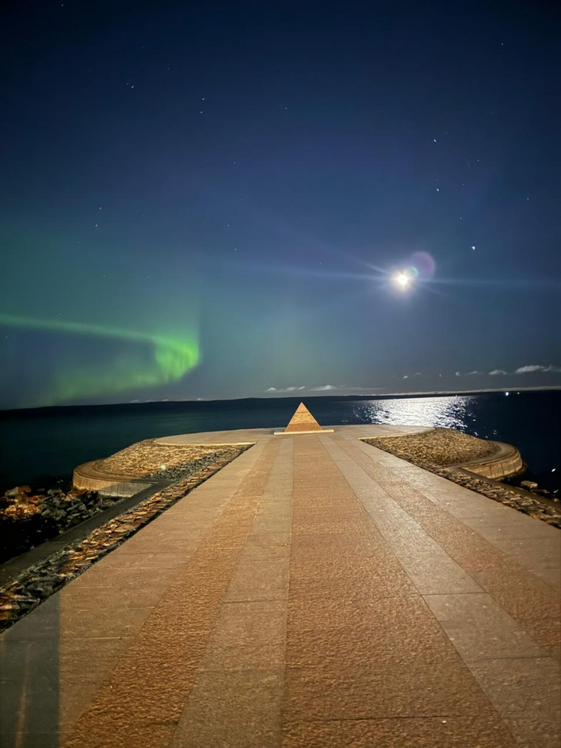    Северное сияние в Петрозаводске увело Ларису Подсадник в глубину размышленийЛариса Подсадник / ВК