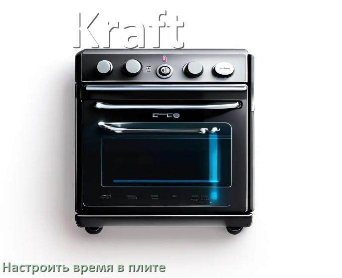 
Как на плите Kraft настроить часы и установить время
