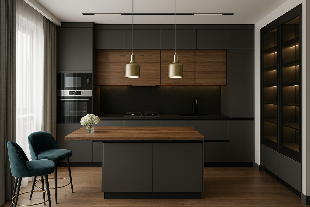 Визуализация оформления кухни 