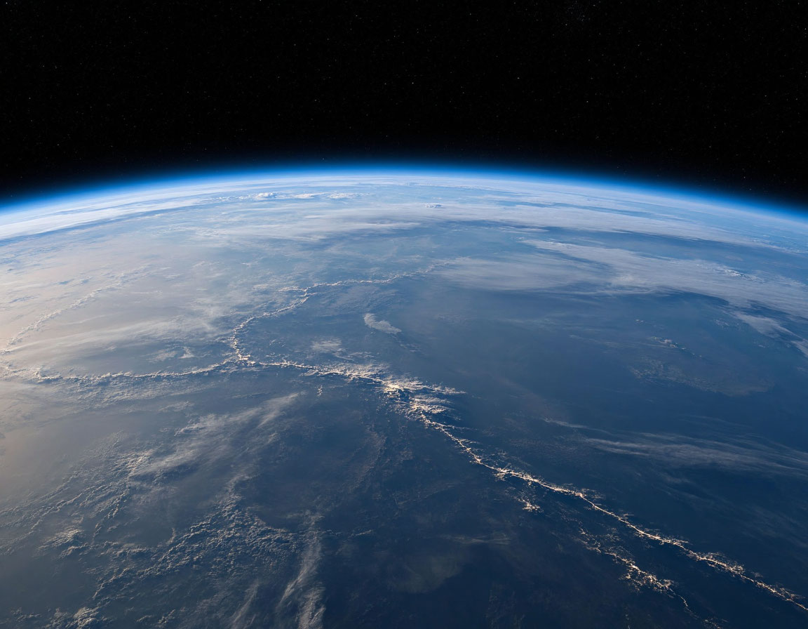 Вертикальная схема атмосферы Земли и ближнего космоса - Линия Кармана