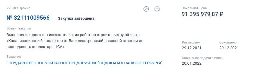    Фото: скрин сайта госзакупок