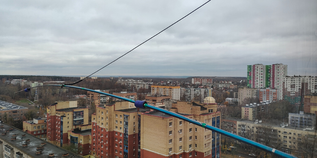 Городские балконные антенны из удочки: конструкции и результаты экспериментов