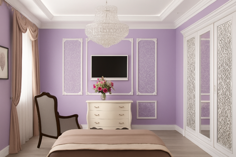 Вставки или панно из дизайнерских обоев