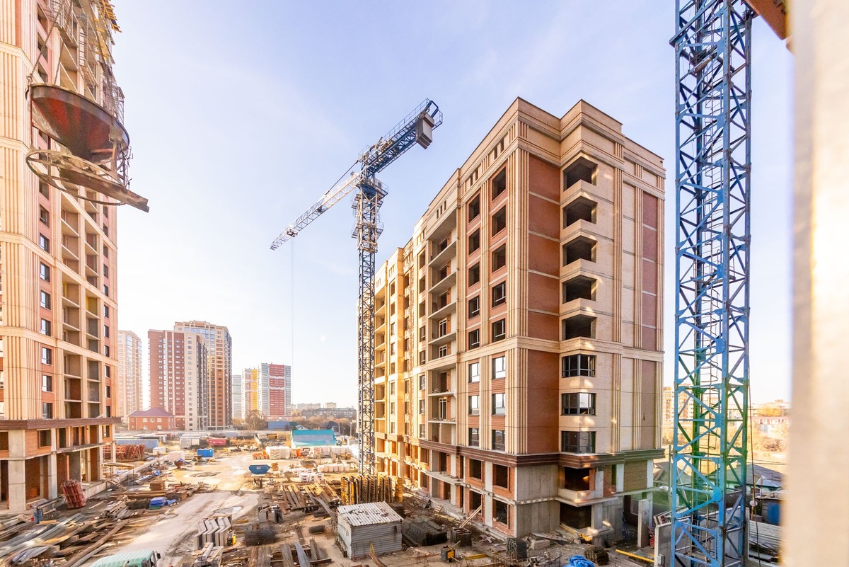 Фотоархив ГК СМСС. Строительная площадка ЖК «Калининский квартал»