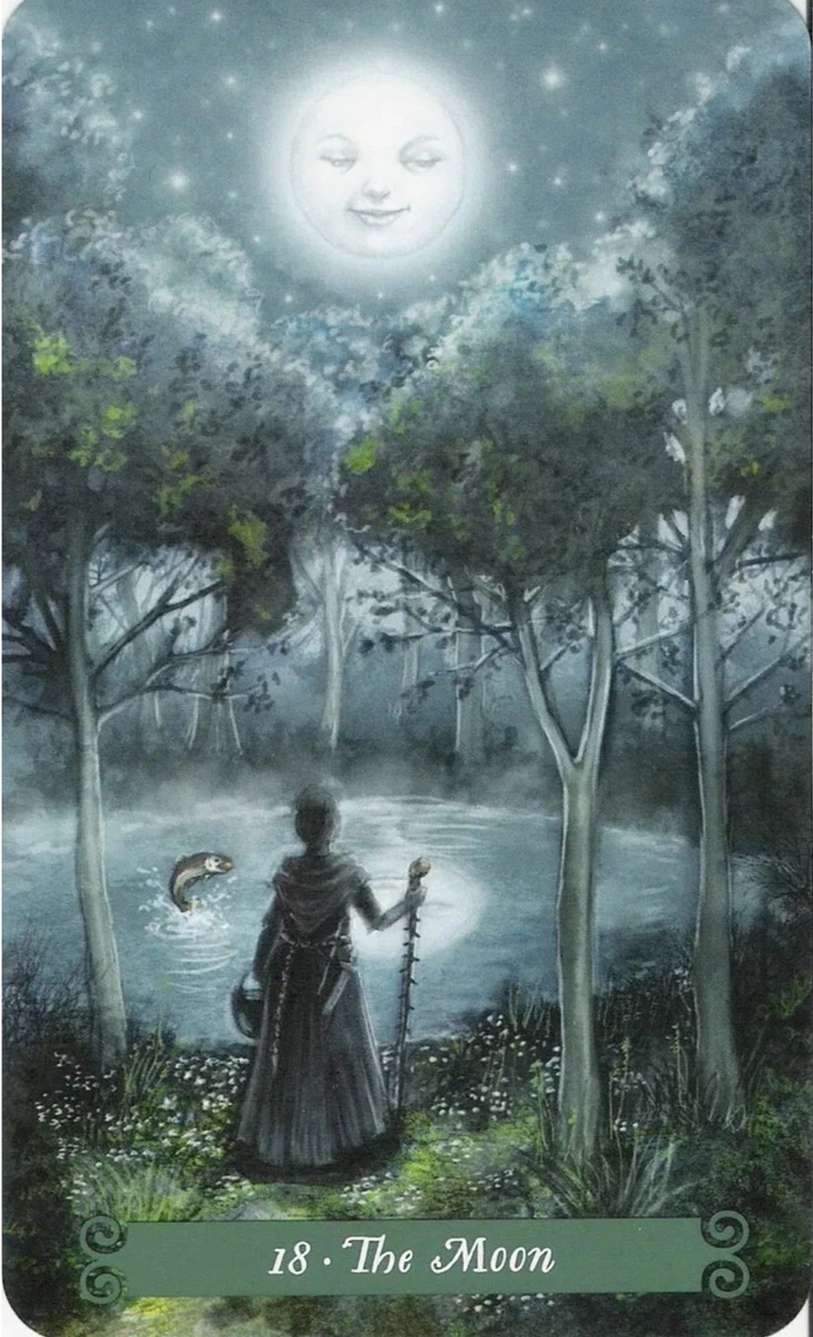 Таро Зелёной ведьмы. 18 аркан Луна