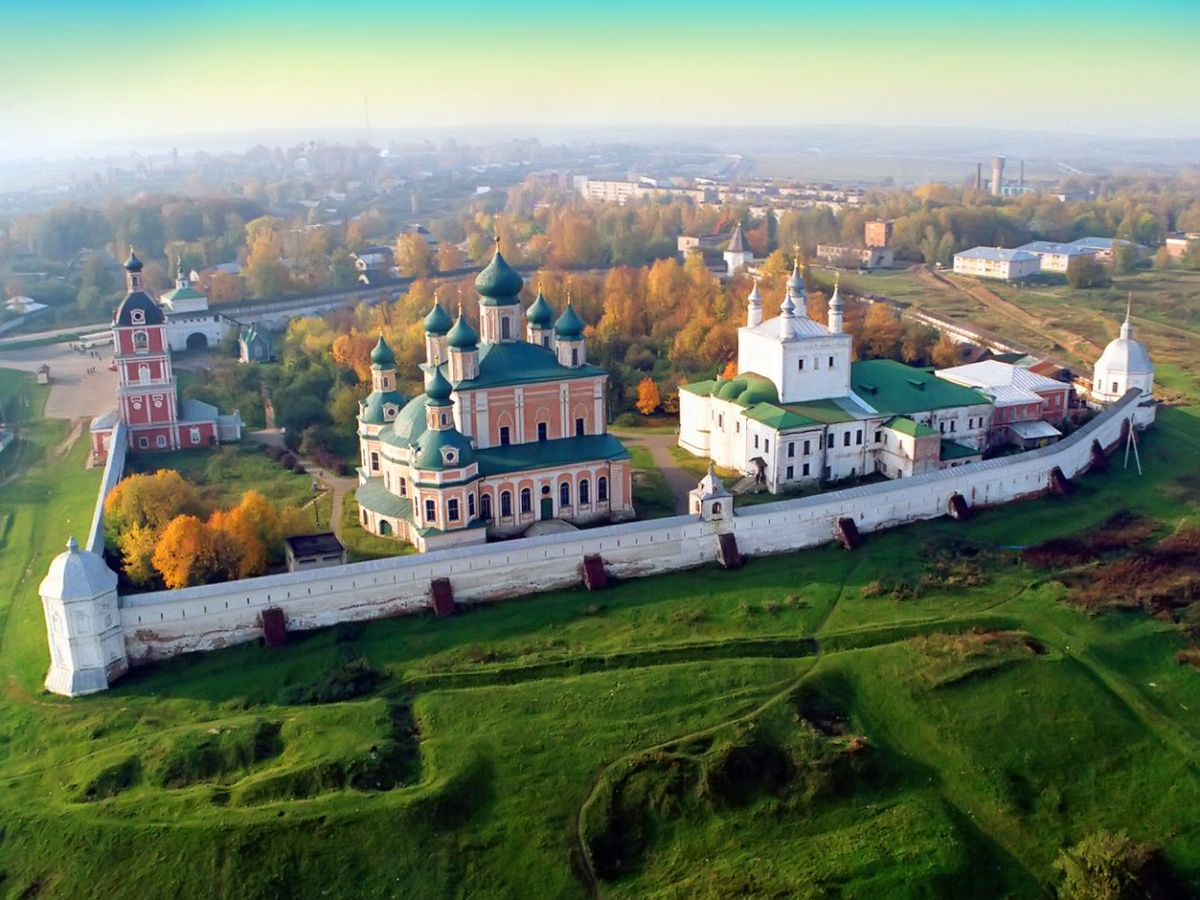 Успенский Горицкий монастырь с высоты птичьего полёта