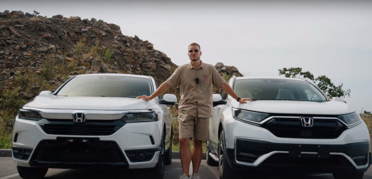 Honda CR-V и Honda Breeze. Источник: скриншот из VKвидео канала «Япония Транзит»