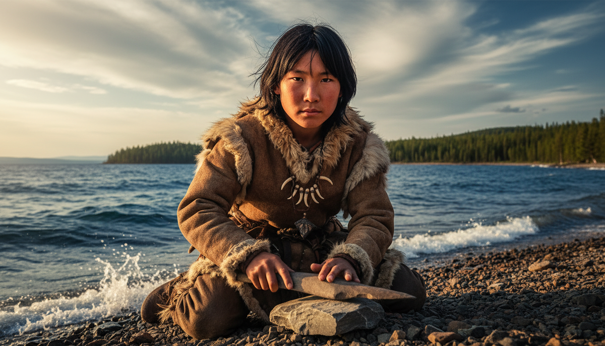 Современная фото реконструкция внешности мальчика, зуб которого был найден в 1962 году на Байкале