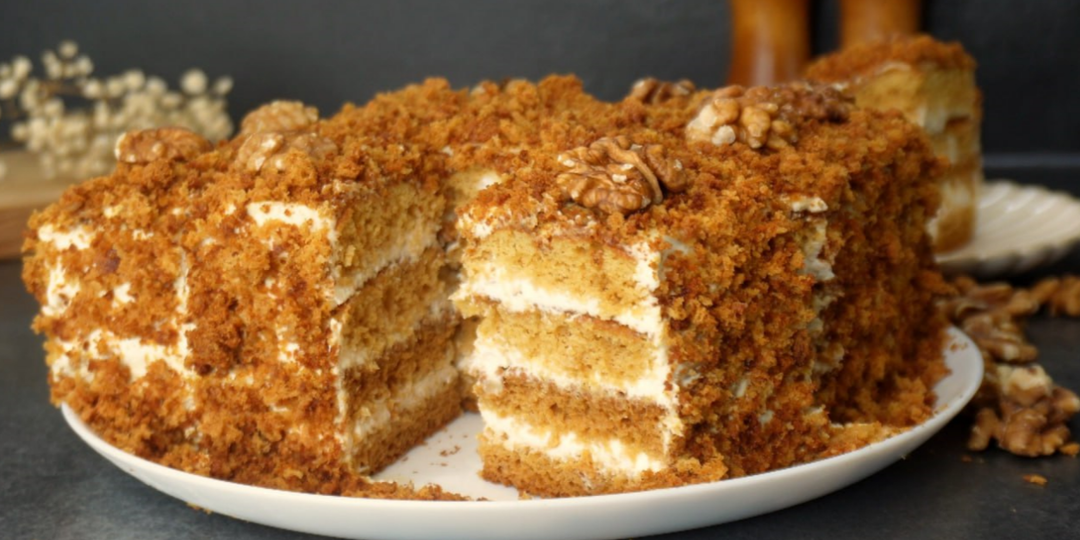 Медовик-экспресс за 15 минут: Пока все раскатывают коржи, умные пекут такой медовик без возни с раскаткой и без грамма масла.