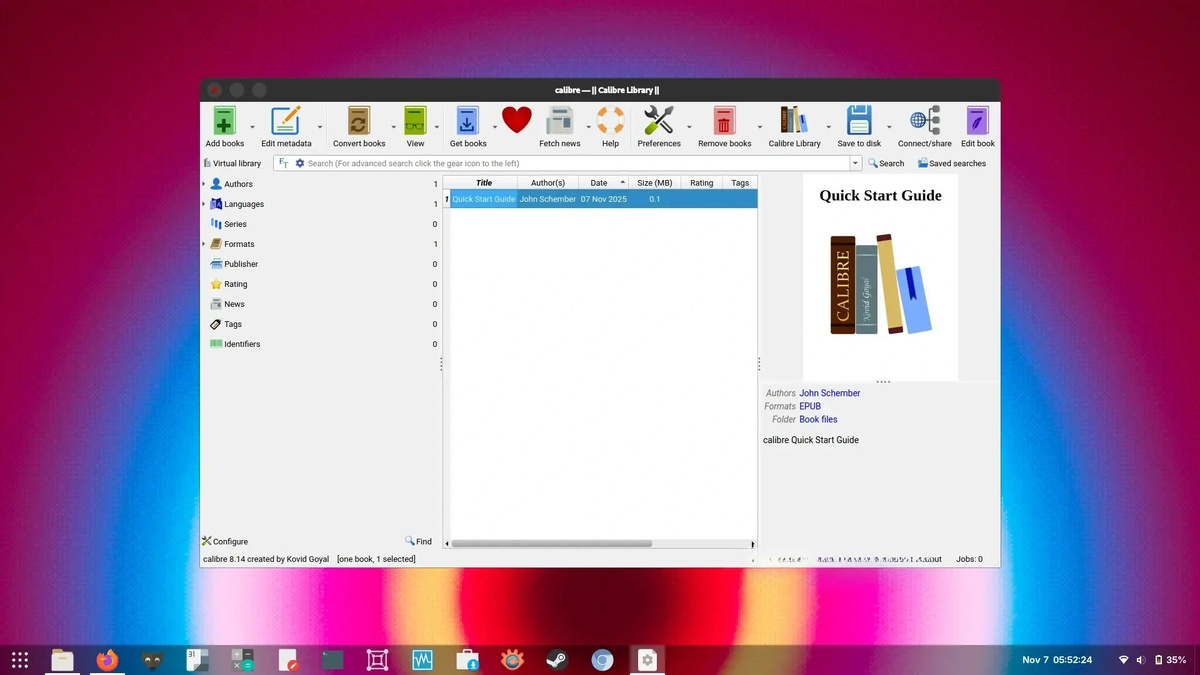 Обновленный менеджер электронных книг Calibre 8.14 улучшает совместимость и устраняет баги