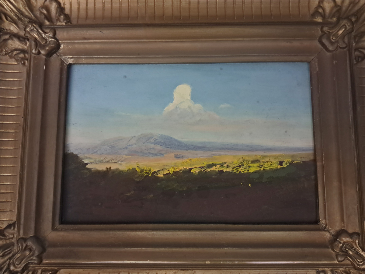 "ОБЛАКО НАД ГОРНОЙ ДОЛИНОЙ" 1890-е. Фото автора 