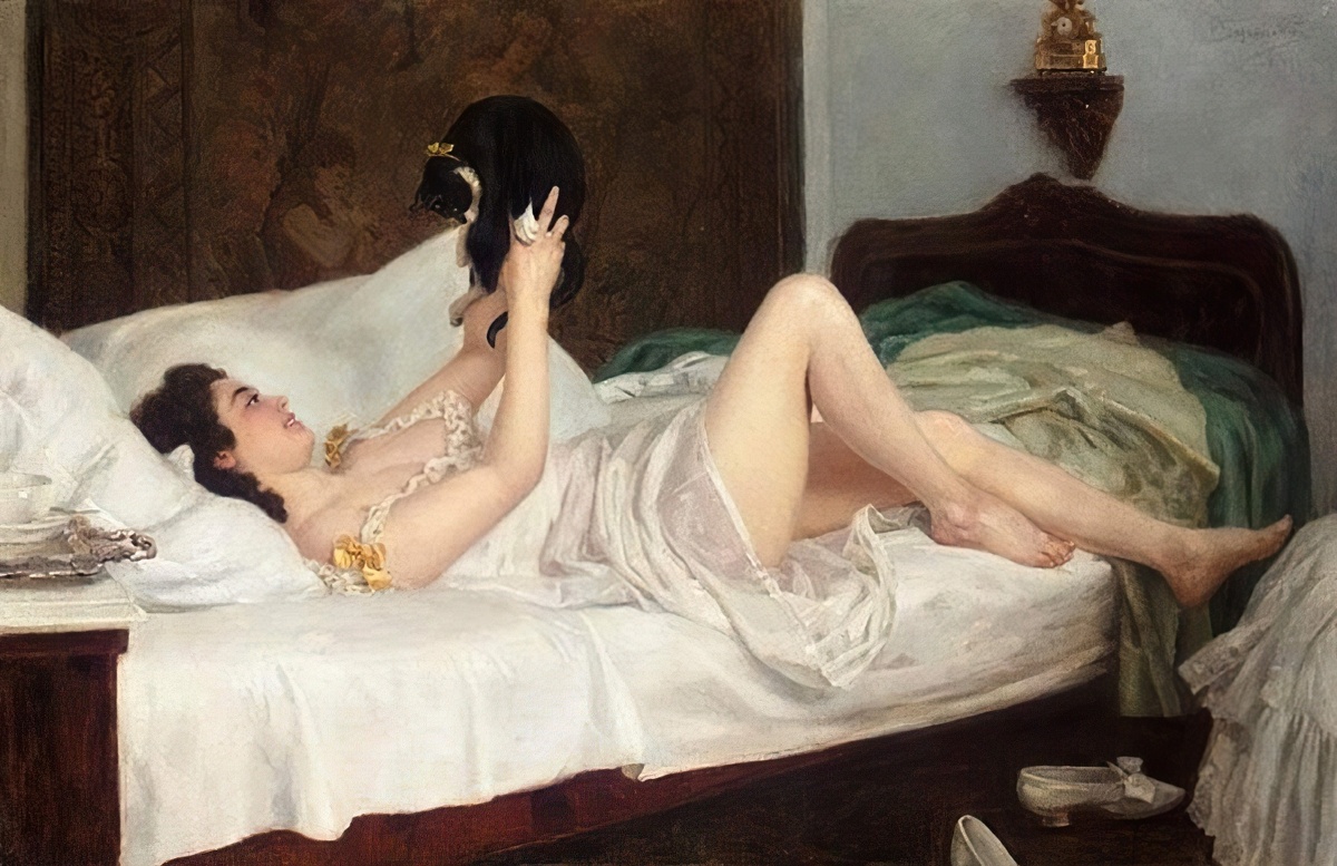 "Любимчик", Холст, масло. Частное собрание. Бодаревский Николай Корнилович