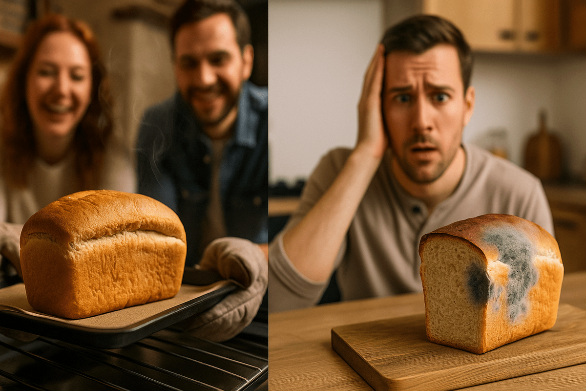    Хлеб плесневеет, потому что в нём есть всё, что нужно грибкам: влага, тепло и питательные вещества. А сухари не плесневеют, потому что отняли у плесени самое важное — воду.