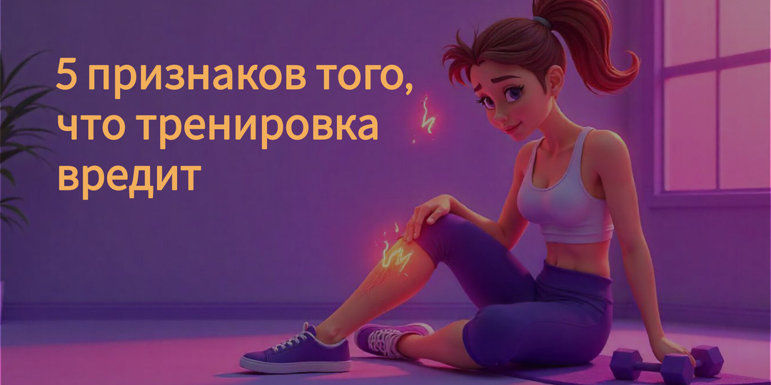 5 признаков, что тренировка вам вредит