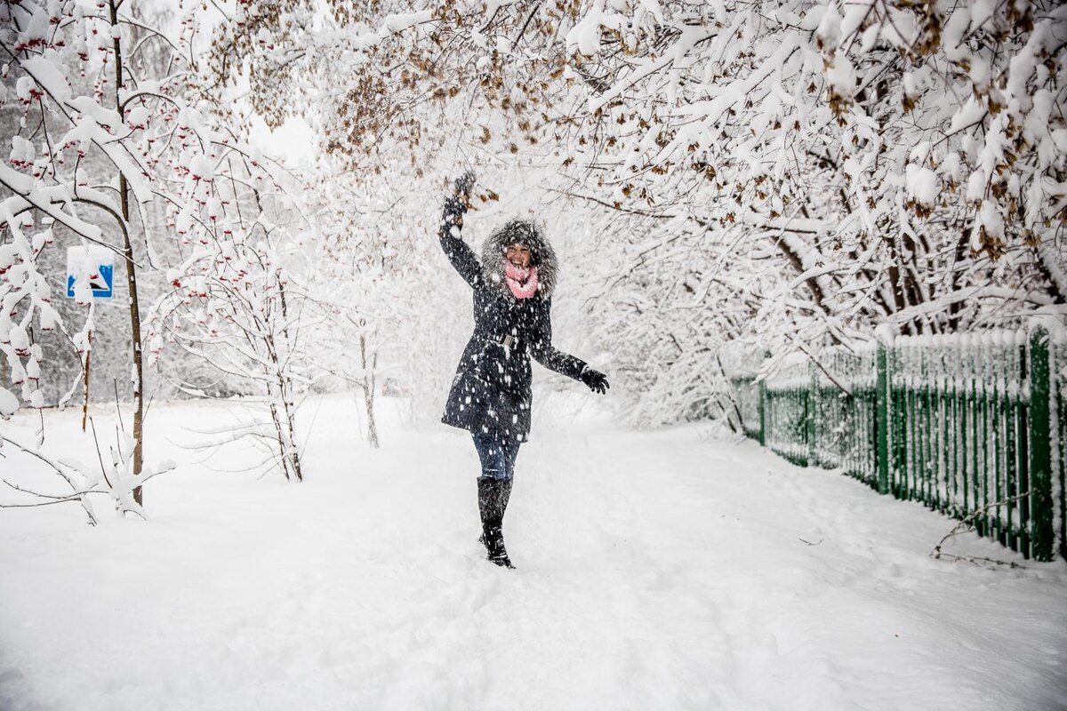 Фото из интернета. Первый снег.