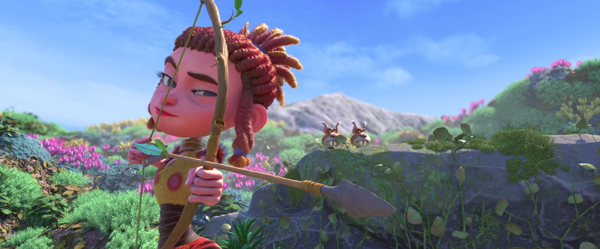 Весна — обаятельная и смелая охотница, в которую влюбился юноша из другого племени