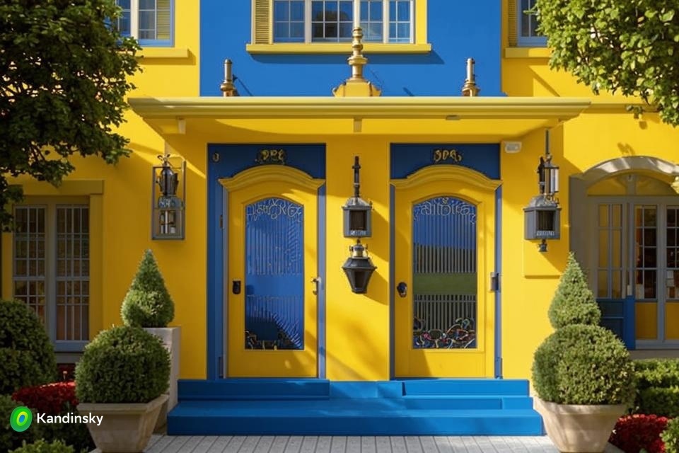 Вот  такую дверь нарисовал Кандинский