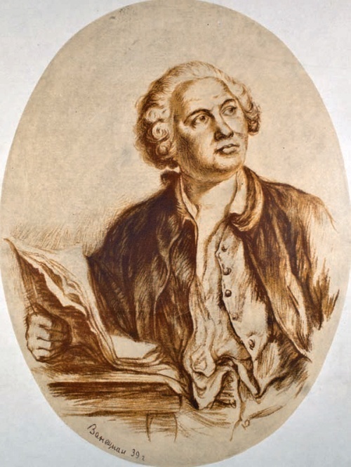    М. В. Ломоносов. Рисунок А. В. Ванециана. 1939 г. / Фото: из архива журнала "Родина"