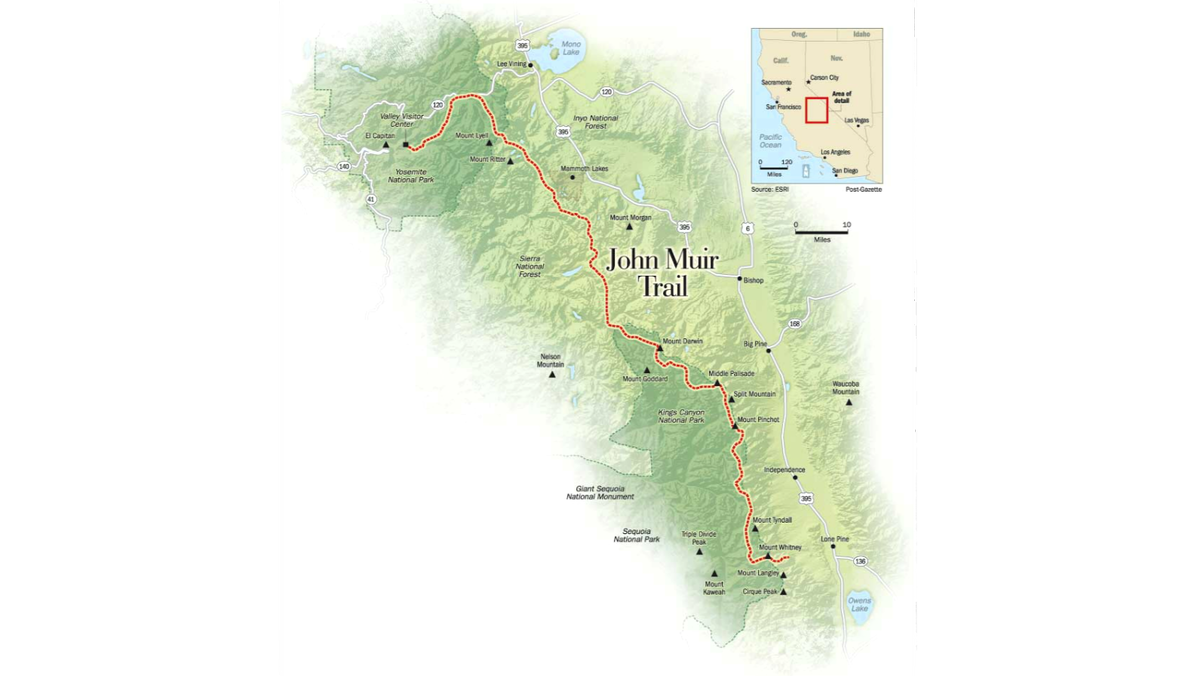 Маршрут Джон Мьюр Трей (John Muir Trail)