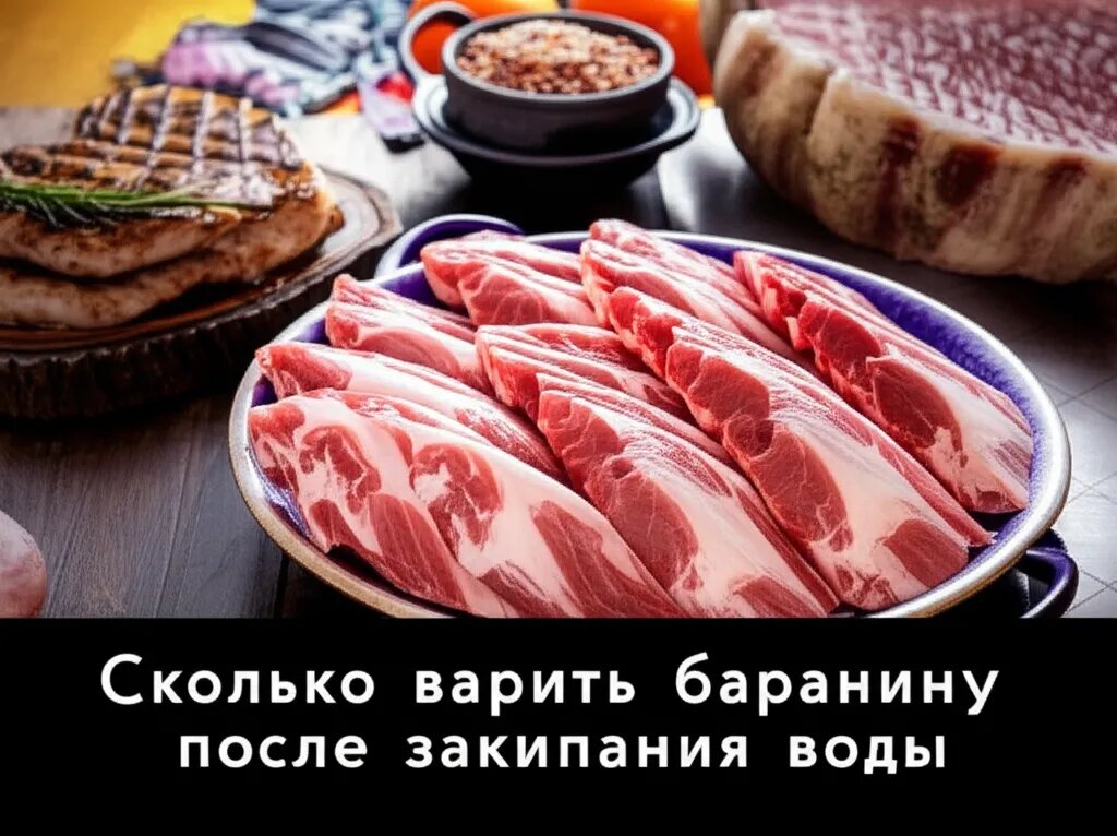    Сколько варить баранину после закипания воды Евгения Супова