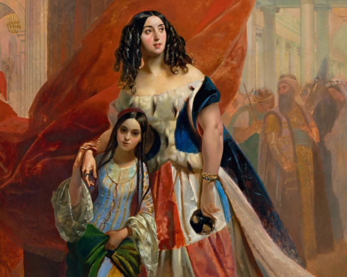 Брюллов писал графиню огромное число раз.