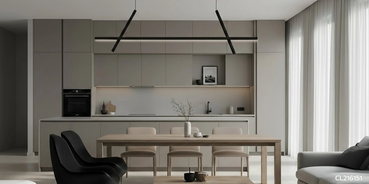 Освещение для обеденной зоны на кухне