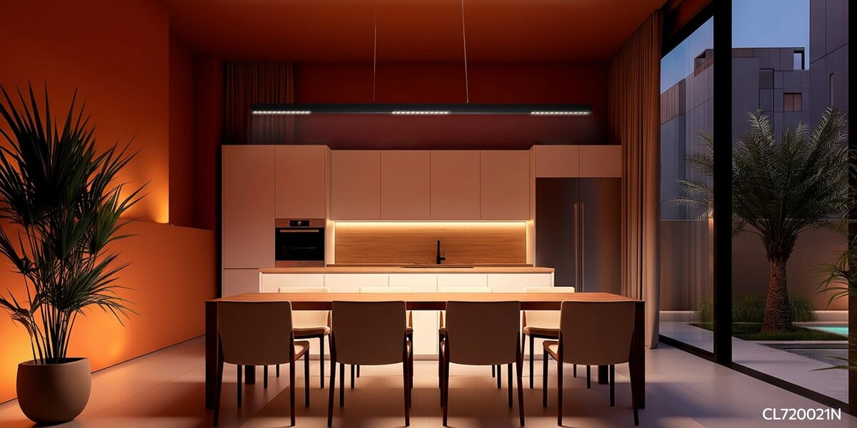 Освещение для обеденной зоны на кухне