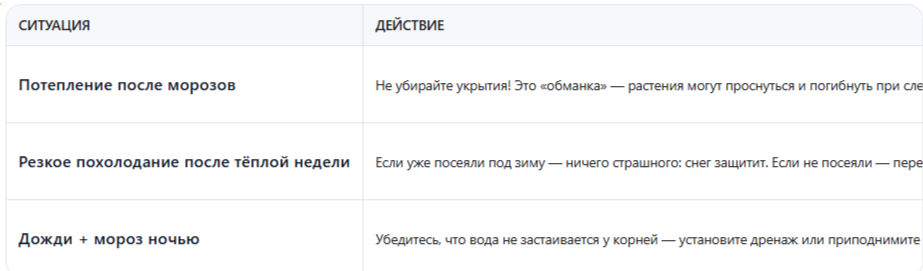 Что делать, если погода меняется резко