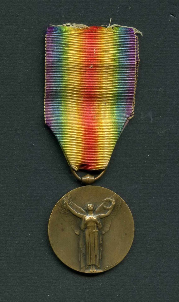 Медаль в память Великой войны 1914 – 1918 гг. (аверс, реверс). Франция, Париж, Парижский монетный двор. 1923