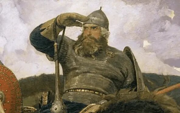 Илья Муромец высматривает поставщиков в земле Русской. (В.Васнецов, Богатыри)