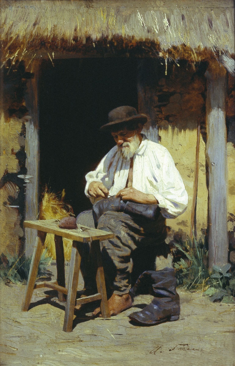 "Сапожник", дерево, масло, Тамбовская областная картинная галерея 