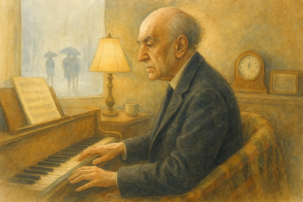 Последнее утро Метнера: туманный Лондон, Голдерс-Грин, 1951.