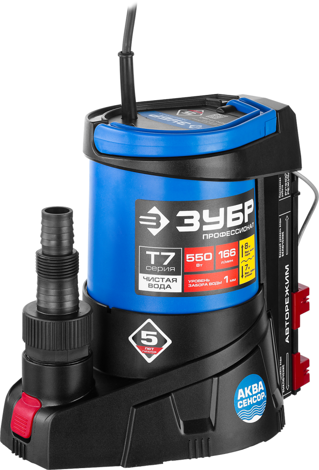 Выглядит Зубр НПЧ-Т7-550 скромненько, но ярко